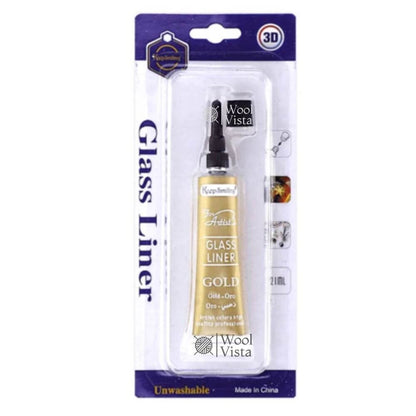 GLASS LINERS – FADE-RESISTANT ACRYLIC PAINT FOR GLASS PAINTING, 3D LINE ART, WOOD & CERAMIC DECOR SUPPLIES