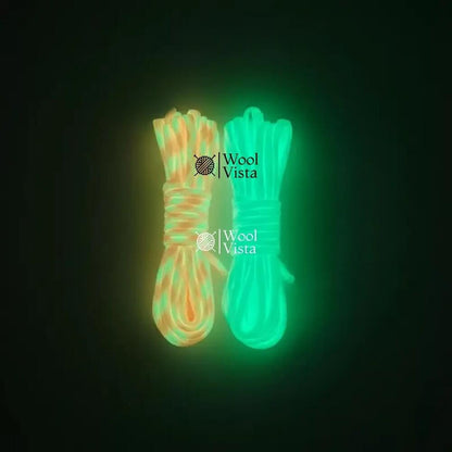 GLOW IN THE DARK ROPE – 7-CORE BRAIDED POLYESTER, STRONG OUTDOOR PARACORD
