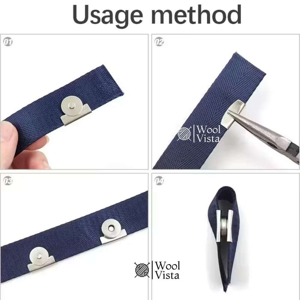 GOLDEN MAGNETIC BAG SNAP BUTTON (1 PAIR) – FAUX LEATHER HIDDEN MAGNET BUCKLE NO-SEW BAG SNAP ACCESSORY