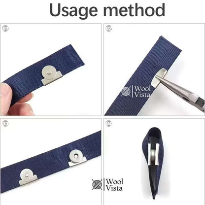 GOLDEN MAGNETIC BAG SNAP BUTTON (1 PAIR) – FAUX LEATHER HIDDEN MAGNET BUCKLE NO-SEW BAG SNAP ACCESSORY