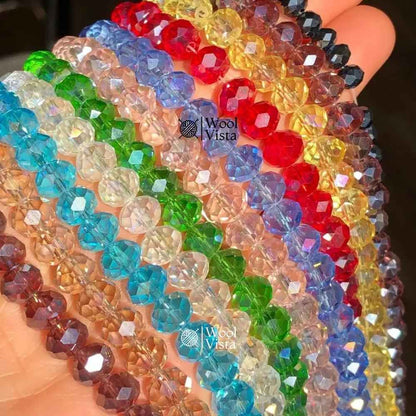BURST COLOR GLASS FLAT BEADS 8MM – DIY JEWELRY & CRAFT SUPPLIES