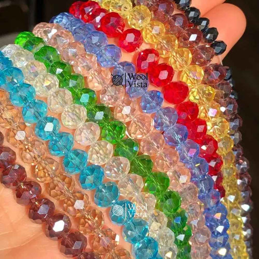 BURST COLOR GLASS FLAT BEADS 8MM – DIY JEWELRY & CRAFT SUPPLIES