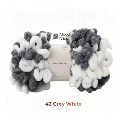 SOFT LOOP YARN BALL –  DIY KNITTING YARN FOR SCARVES, BAGS, BLANKETS & CRAFTS