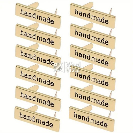 HANDMADE GOLDEN METAL TAGS (1 PIECE)