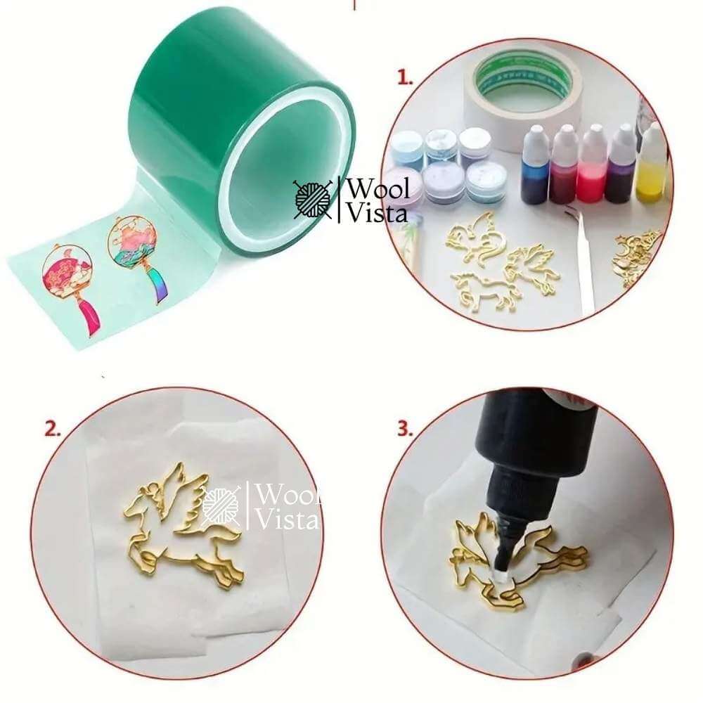 HIGH-TEMPERATURE RESISTANT GREEN SEAMLESS TAPE – JEWELLERY & EPOXY CRAFTING