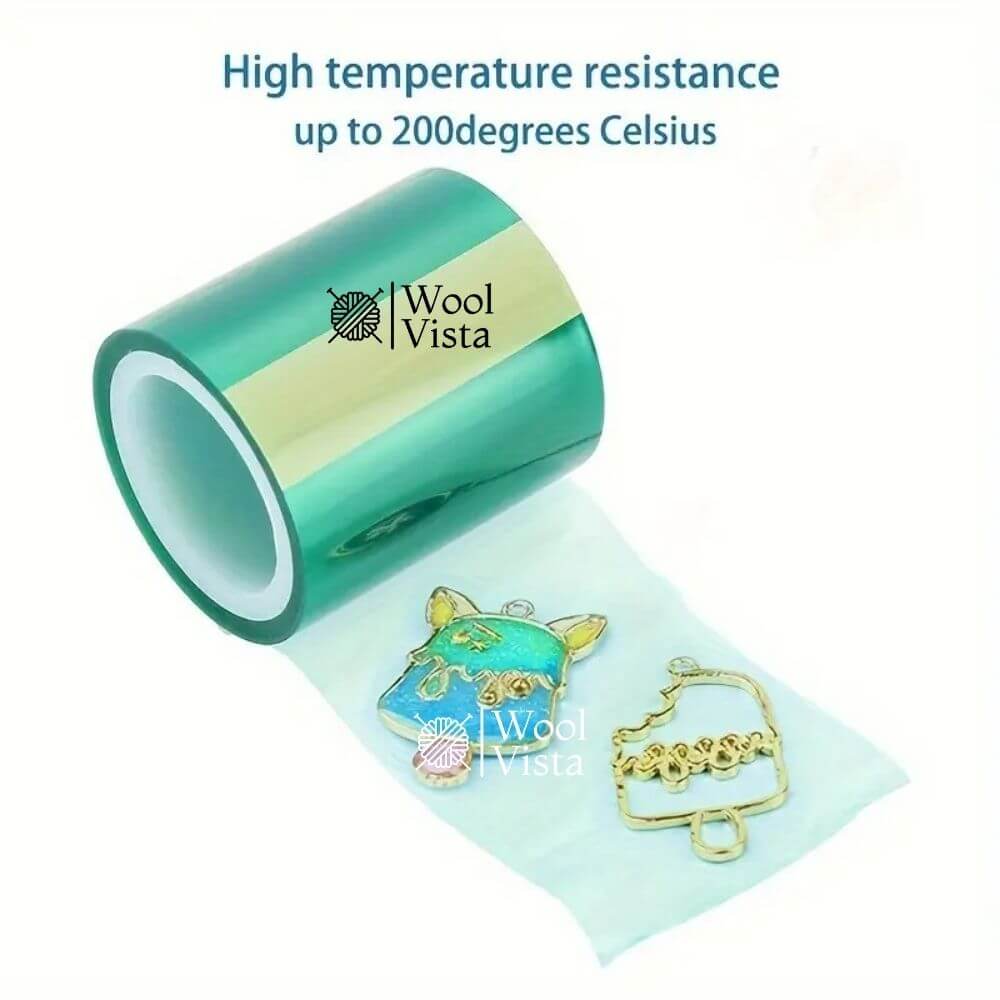 HIGH-TEMPERATURE RESISTANT GREEN SEAMLESS TAPE – JEWELLERY & EPOXY CRAFTING