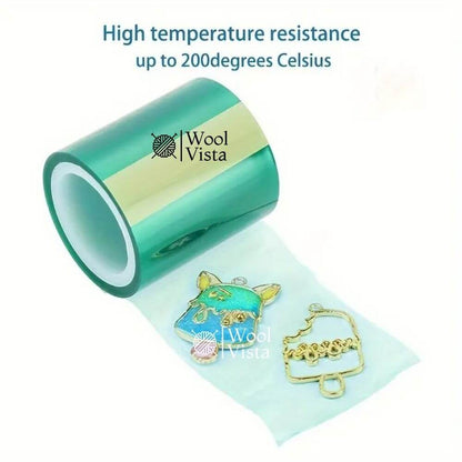 HIGH-TEMPERATURE RESISTANT GREEN SEAMLESS TAPE – JEWELLERY & EPOXY CRAFTING
