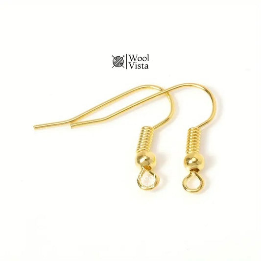 HYPOALLERGENIC STAINLESS STEEL EARRING HOOKS COILS - JEWELRY FINDINGS