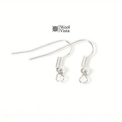 HYPOALLERGENIC STAINLESS STEEL EARRING HOOKS COILS - JEWELRY FINDINGS