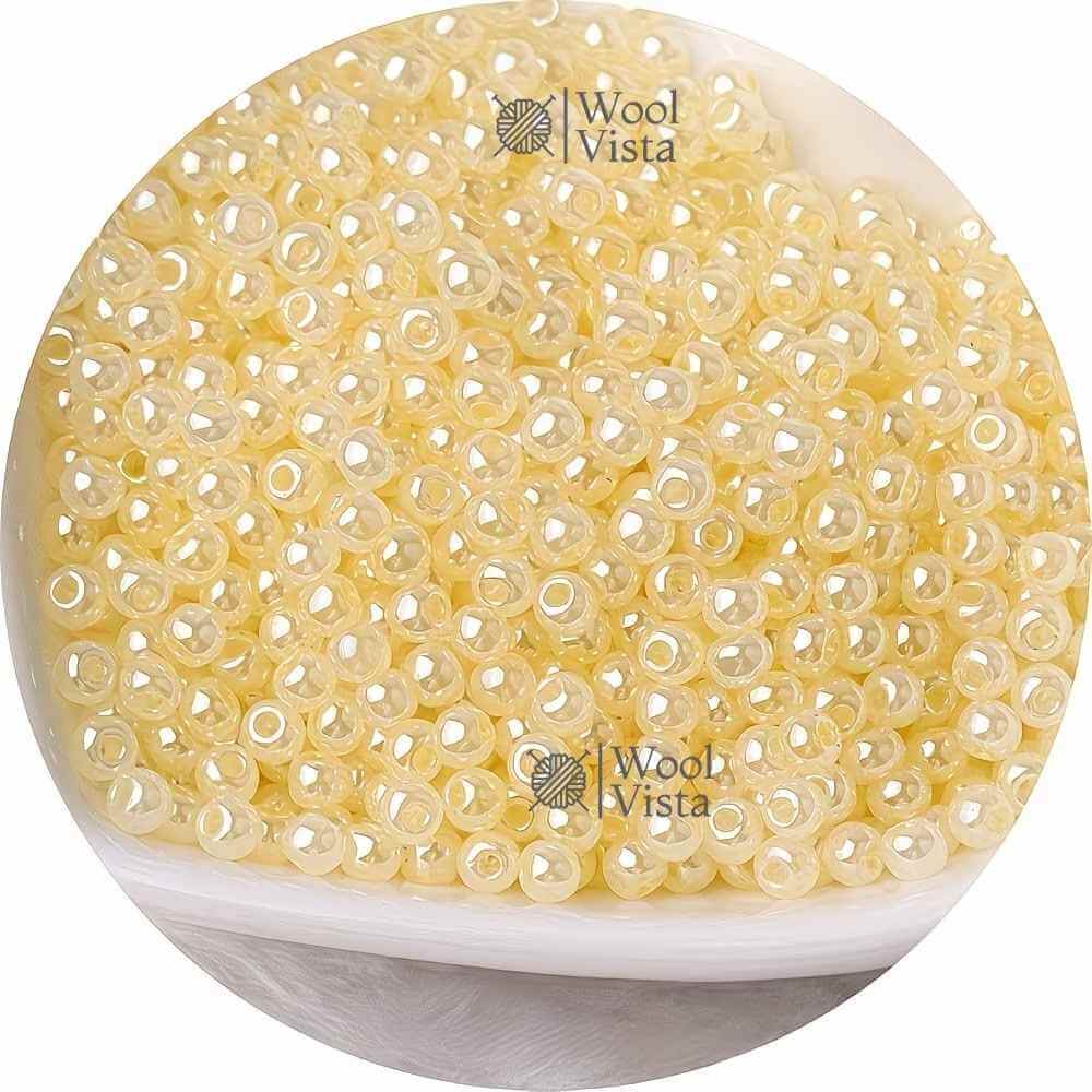 IMITATION CZECH CREAM JADE GLASS BEADS – UNIFORM SIZE FOR HANDMADE JEWELRY, BRACELETS & NECKLACES
