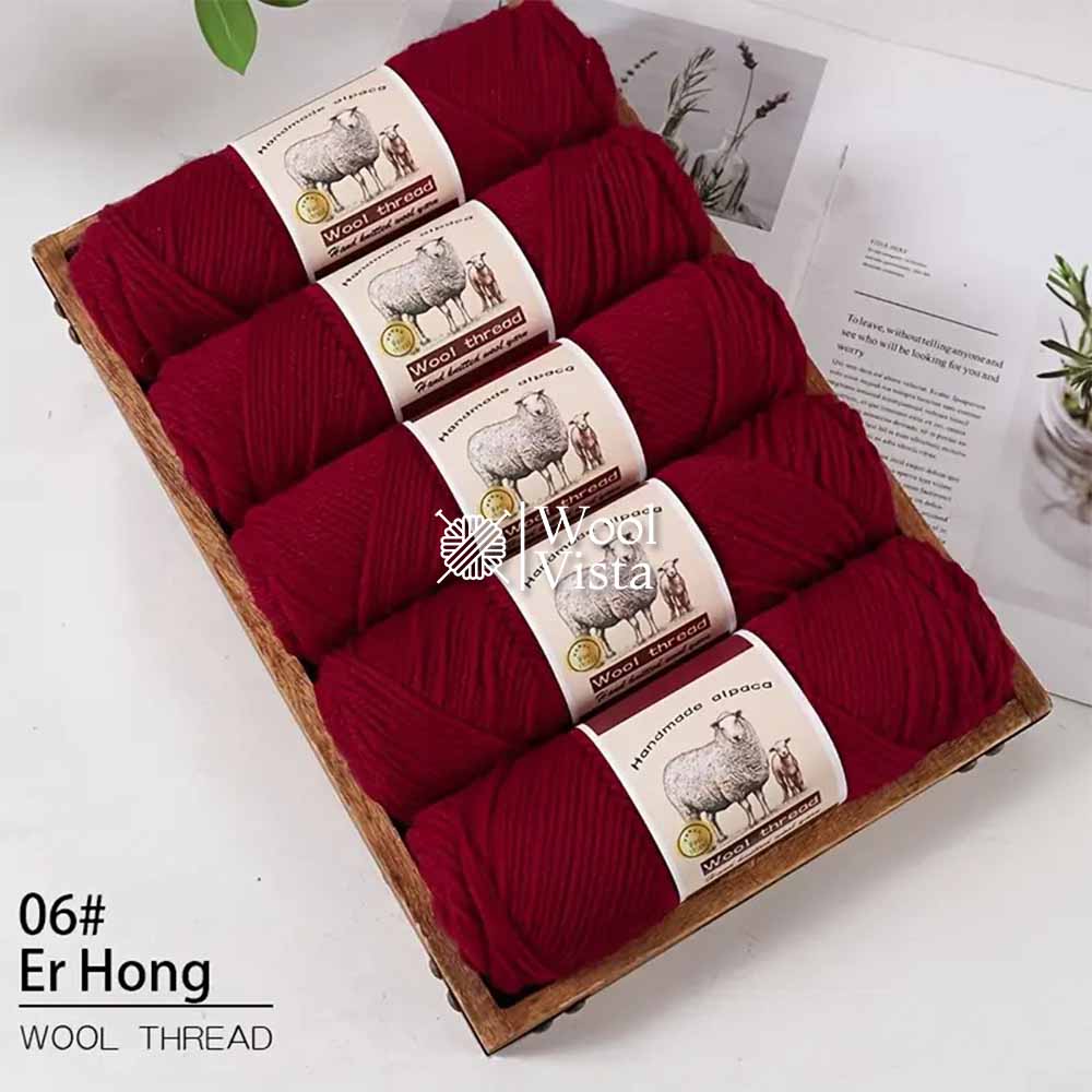 IMPORTED MERINO WOOL -  95% WOOL 5% ACRYLIC (PACK OF 5)