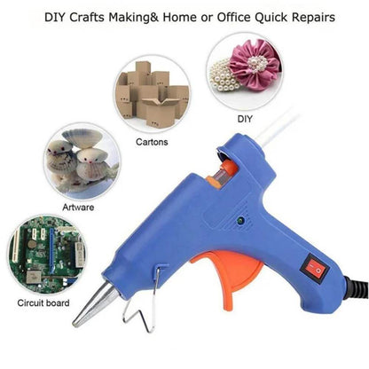 IMPORTED BRAND NEW HOT GLUE GUN 20W SET