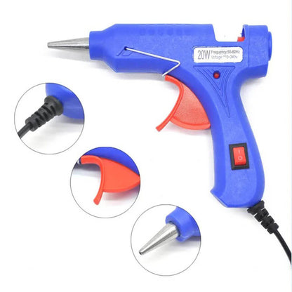 IMPORTED BRAND NEW HOT GLUE GUN 20W SET