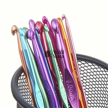 ALUMINUM CROCHET HOOK - INDIVIDUAL SIZES (1 PIECE)