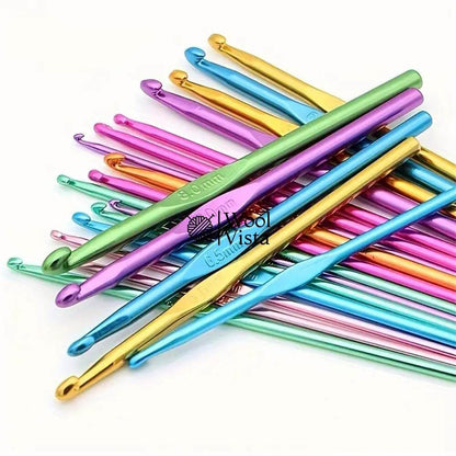 ALUMINUM CROCHET HOOK - INDIVIDUAL SIZES (1 PIECE)