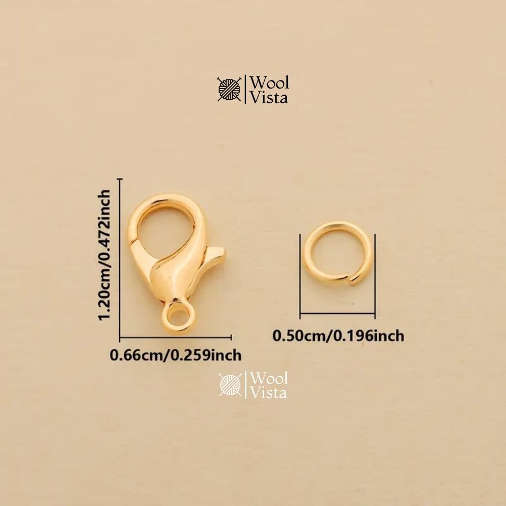 JEWELRY CLASPS AND JUMP RINGS SET – LOBSTER CLASPS & OPEN RINGS
