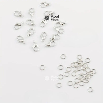 JEWELRY CLASPS AND JUMP RINGS SET – LOBSTER CLASPS & OPEN RINGS