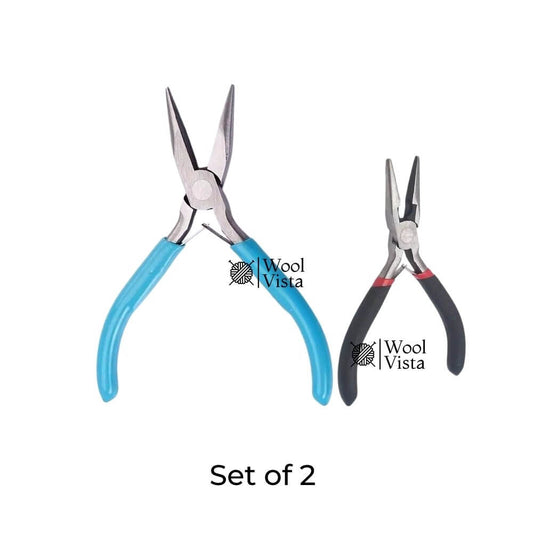 JEWELRY MAKING PLIERS TOOL (SET OF 2)  – IDEAL FOR DIY JEWELRY CRAFT & REPAIRS