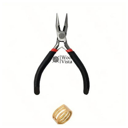JEWELRY MAKING PLIERS SET WITH GOLDEN RING – IDEAL FOR DIY JEWELRY CRAFT & REPAIRS