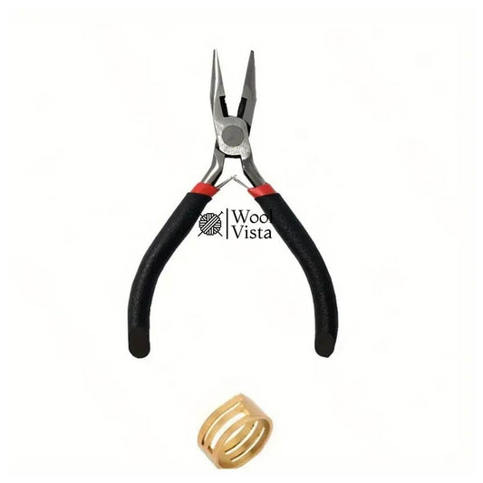 JEWELRY MAKING PLIERS SET WITH GOLDEN RING – IDEAL FOR DIY JEWELRY CRAFT & REPAIRS
