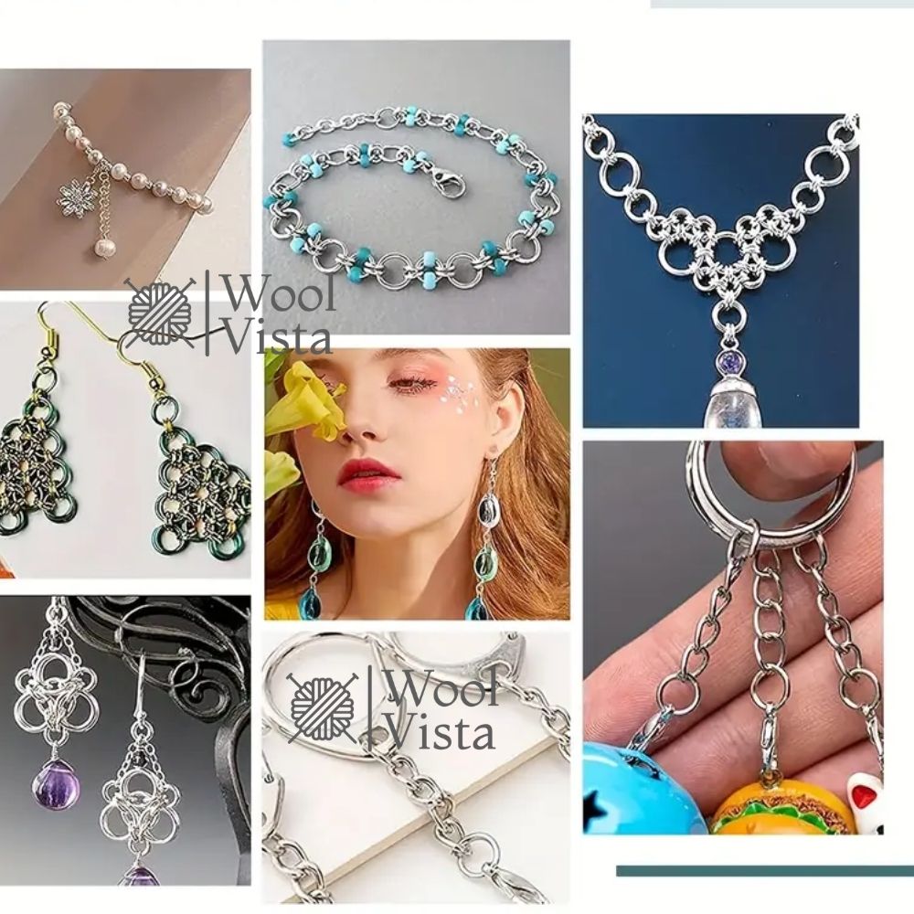 JUMP RINGS – OPEN CONNECTOR RINGS FOR DIY JEWELRY MAKING, NECKLACES, BRACELETS & PENDANTS