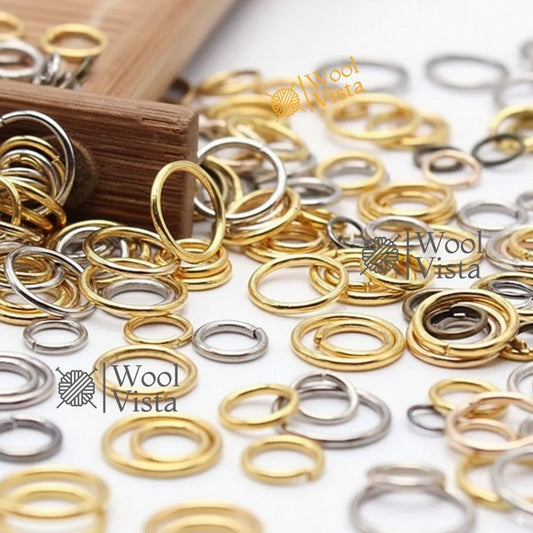 JUMP RINGS – OPEN CONNECTOR RINGS FOR DIY JEWELRY MAKING, NECKLACES, BRACELETS & PENDANTS