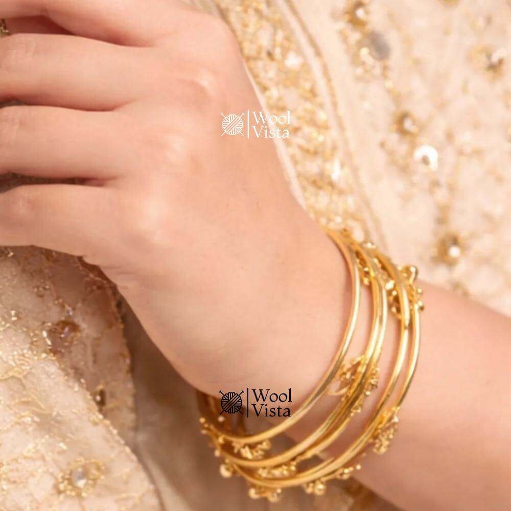 KASHMIRI HANDMADE BANGLES – TRADITIONAL ELEGANT DESIGN (SET OF 4)