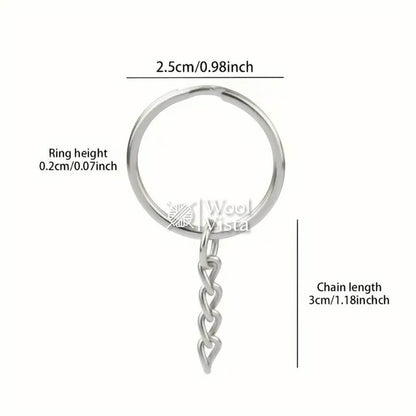 KEYCHAIN WITH CHAIN (10 PIECES)