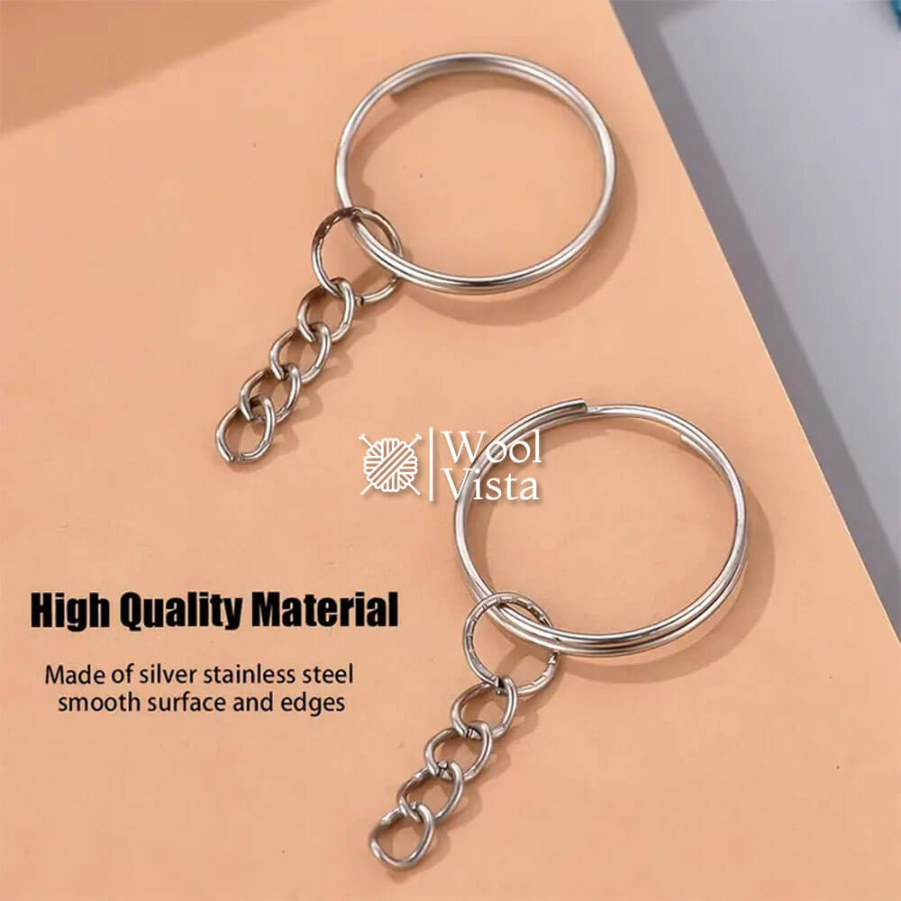 KEYCHAIN WITH CHAIN (10 PIECES)