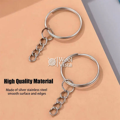 KEYCHAIN WITH CHAIN (10 PIECES)