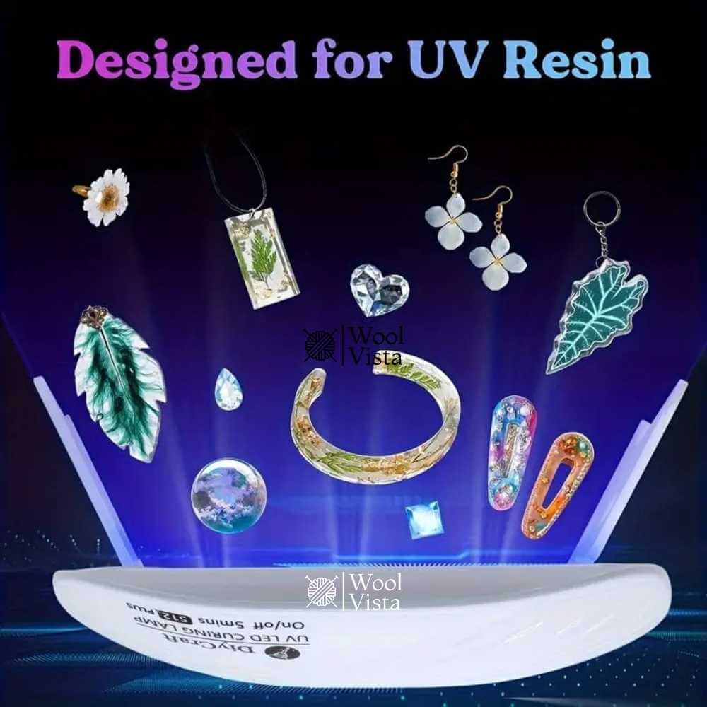 LED RESIN CURING LAMP 36W WITH 12 DUAL-WAVELENGTH BEADS – FAST CURE, PORTABLE USB LIGHT FOR RESIN CRAFTS & JEWELLERY MAKING