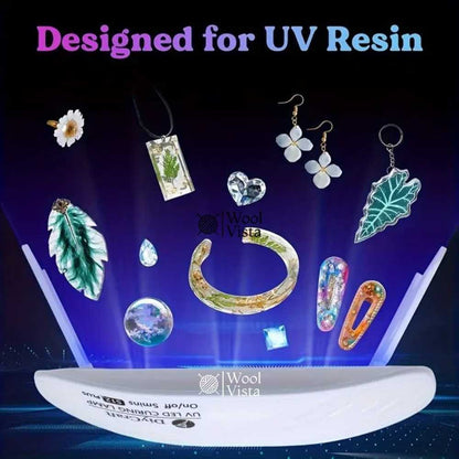 LED RESIN CURING LAMP 36W WITH 12 DUAL-WAVELENGTH BEADS – FAST CURE, PORTABLE USB LIGHT FOR RESIN CRAFTS & JEWELLERY MAKING