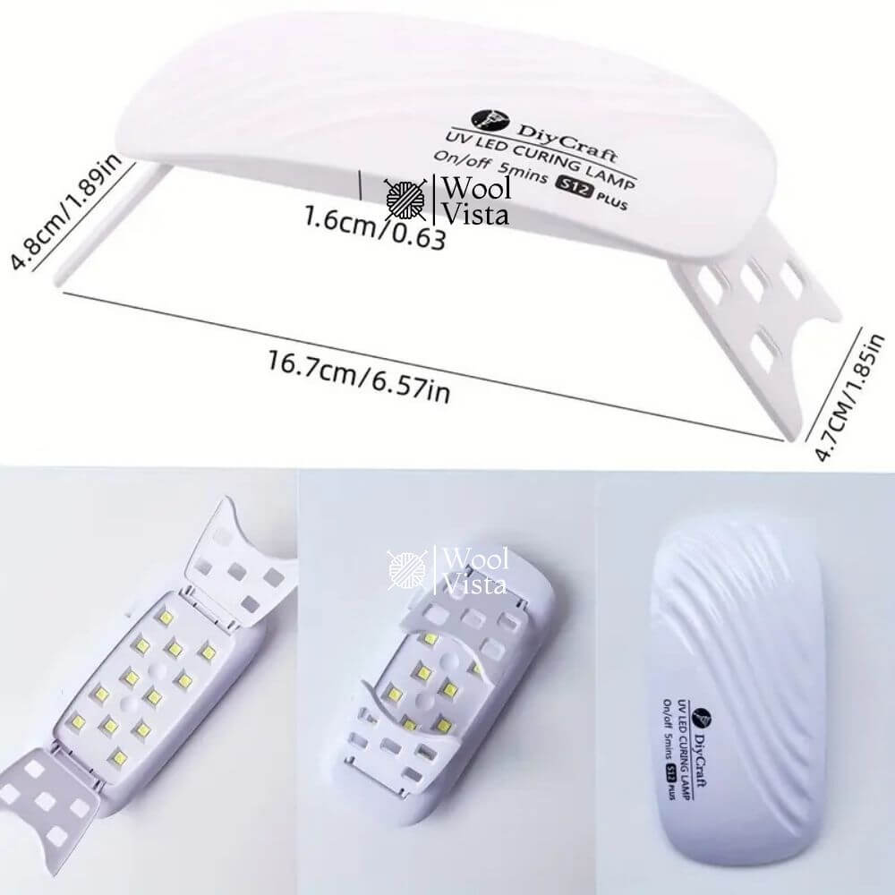 LED RESIN CURING LAMP 36W WITH 12 DUAL-WAVELENGTH BEADS – FAST CURE, PORTABLE USB LIGHT FOR RESIN CRAFTS & JEWELLERY MAKING