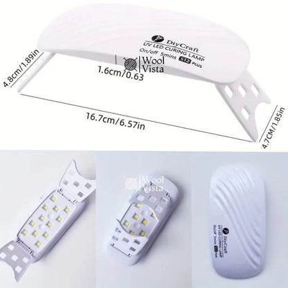 LED RESIN CURING LAMP 36W WITH 12 DUAL-WAVELENGTH BEADS – FAST CURE, PORTABLE USB LIGHT FOR RESIN CRAFTS & JEWELLERY MAKING