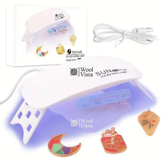 LED RESIN CURING LAMP 36W WITH 12 DUAL-WAVELENGTH BEADS – FAST CURE, PORTABLE USB LIGHT FOR RESIN CRAFTS & JEWELLERY MAKING
