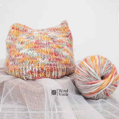 LUXURY AUSTRALIAN SHEEP WOOL YARN 300G – MULTICOLOR SOFT KNITTING & CROCHET YARN FOR SWEATERS, SCARVES & WINTER WEAR (PACK OF 6)