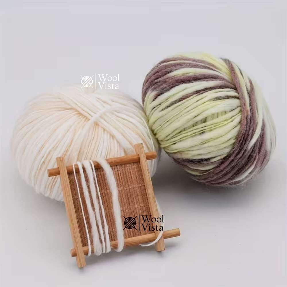 LUXURY AUSTRALIAN SHEEP WOOL YARN 300G – MULTICOLOR SOFT KNITTING & CROCHET YARN FOR SWEATERS, SCARVES & WINTER WEAR (PACK OF 6)