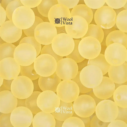 MATTE TRANSPARENT ACRYLIC BEADS – COLORFUL ROUND LOOSE BEADS STRAND