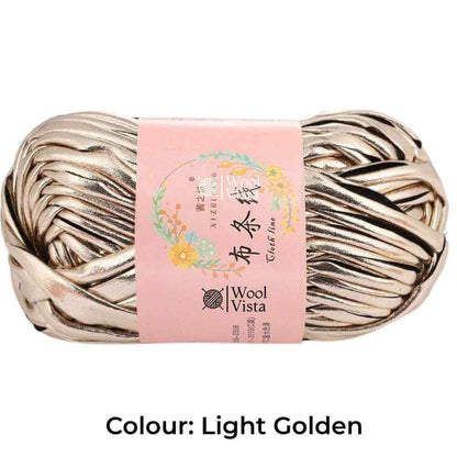 SOFT METALLIC T-SHIRT YARN - FOR CROCHET AND BAG MAKING CRAFTING