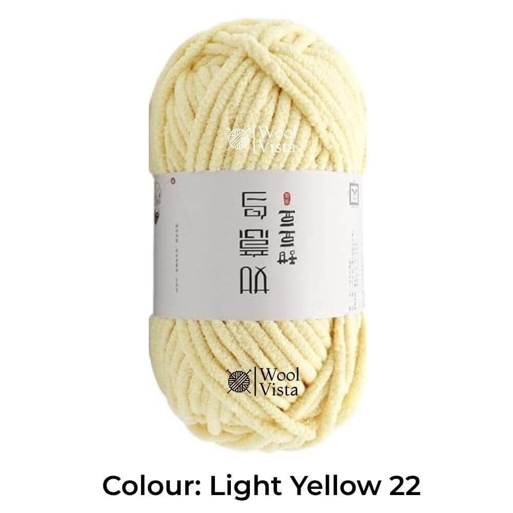 100G ICE THREAD POLYESTER YARN – SOFT CHUNKY YARN FOR KNITTING, CROCHET, BLANKETS, SCARVES & DIY CRAFTS