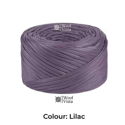 200G FAUX LEATHER T-SHIRT YARN – 60M SOFT WOVEN RIBBON YARN FOR CROCHET BAGS, KNITTING & HOME DECOR