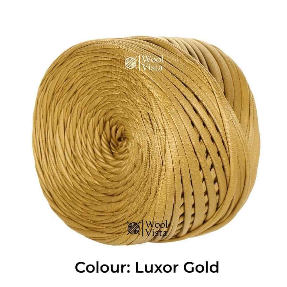 200G FAUX LEATHER T-SHIRT YARN – 60M SOFT WOVEN RIBBON YARN FOR CROCHET BAGS, KNITTING & HOME DECOR