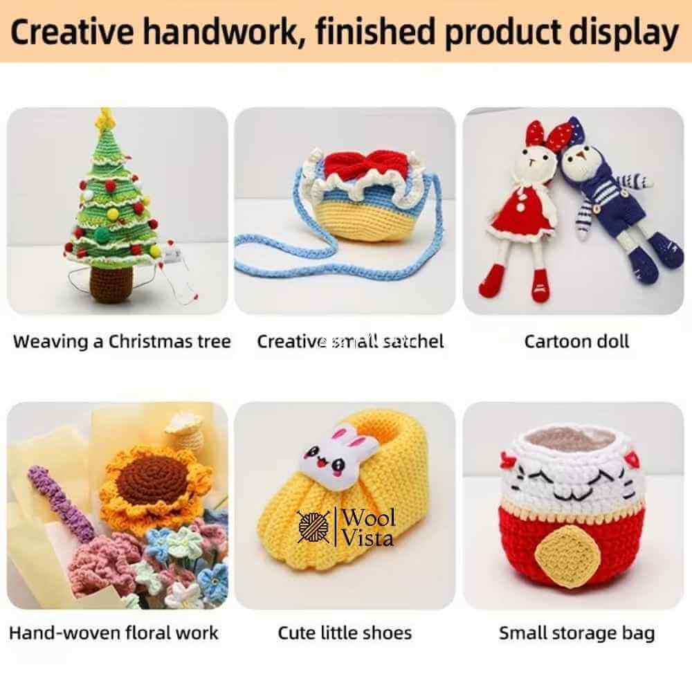 MAROON HANDLE CROCHET HOOK SET (9 PCS) – PREMIUM HANDMADE KNITTING & CROCHET TOOLS FOR SWEATERS, DOLLS, BAGS & DIY CRAFTS
