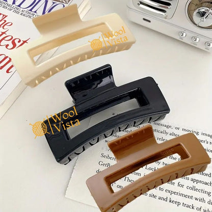 MATTE NON-SLIP RETRO HAIR CLIPS 6PCS – ELEGANT RECTANGULAR GRIP CLIPS FOR WOMEN, SECURE HOLD FOR THICK & THIN HAIR, MINIMALIST STYLISH ACCESSORIES