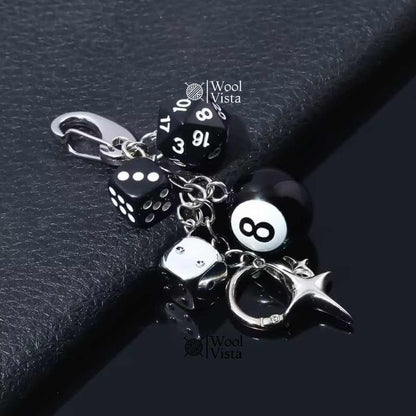 MEN’S METAL CAR KEYCHAIN COLLECTION – PUNK STARBURST, RACING CAR & FAUX LEATHER WAIST KEYRING (MULTIPLE DESIGNS)
