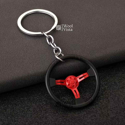 MEN’S METAL CAR KEYCHAIN COLLECTION – PUNK STARBURST, RACING CAR & FAUX LEATHER WAIST KEYRING (MULTIPLE DESIGNS)