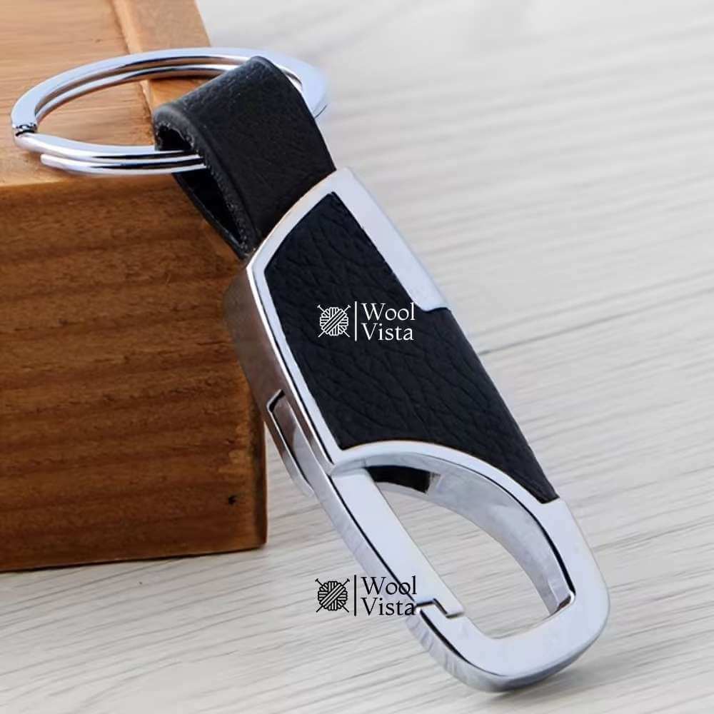 MEN’S METAL CAR KEYCHAIN COLLECTION – PUNK STARBURST, RACING CAR & FAUX LEATHER WAIST KEYRING (MULTIPLE DESIGNS)
