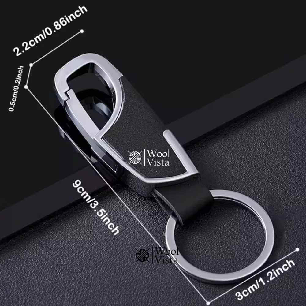 MEN’S METAL CAR KEYCHAIN COLLECTION – PUNK STARBURST, RACING CAR & FAUX LEATHER WAIST KEYRING (MULTIPLE DESIGNS)