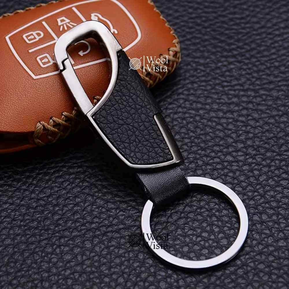 MEN’S METAL CAR KEYCHAIN COLLECTION – PUNK STARBURST, RACING CAR & FAUX LEATHER WAIST KEYRING (MULTIPLE DESIGNS)