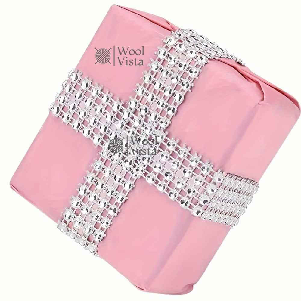 MESH SEQUIN TRIM – PLASTIC ELECTROPLATED SEQUINS & IMITATION RHINESTONES FOR APPAREL DECORATION, LACE TRIM, COSTUME MAKING & DIY CRAFTS 2-YARD 8-ROW